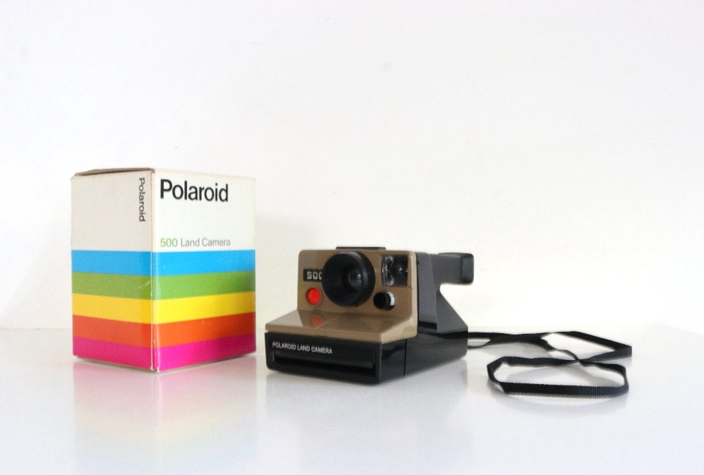 Vintage Polaroid 500 Land Camera,, Ophalen of Verzenden, Polaroid, Polaroid