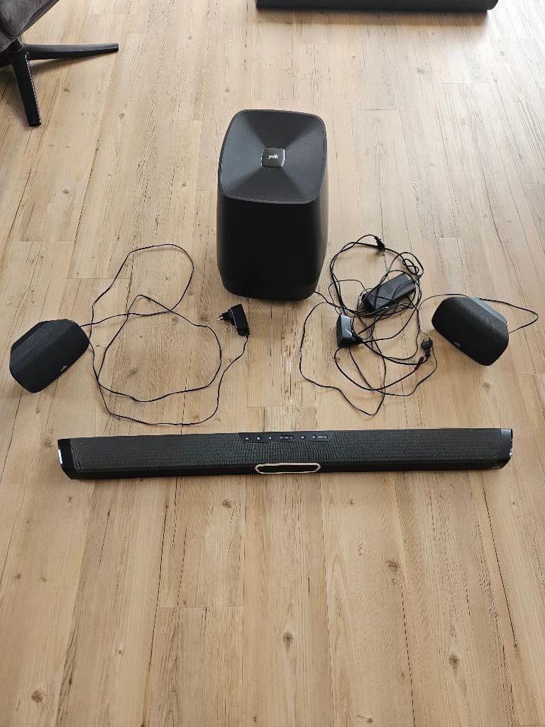 Surround speakers Polk Magnifi Max, TV, Hi-fi & Vidéo, Enlèvement, Comme neuf, Système 5.1, Autres marques