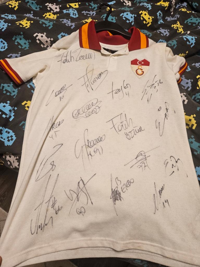Gesigneerd Galatasaray shirt door Grande Fatih Terim en team, Ophalen, Voetbal