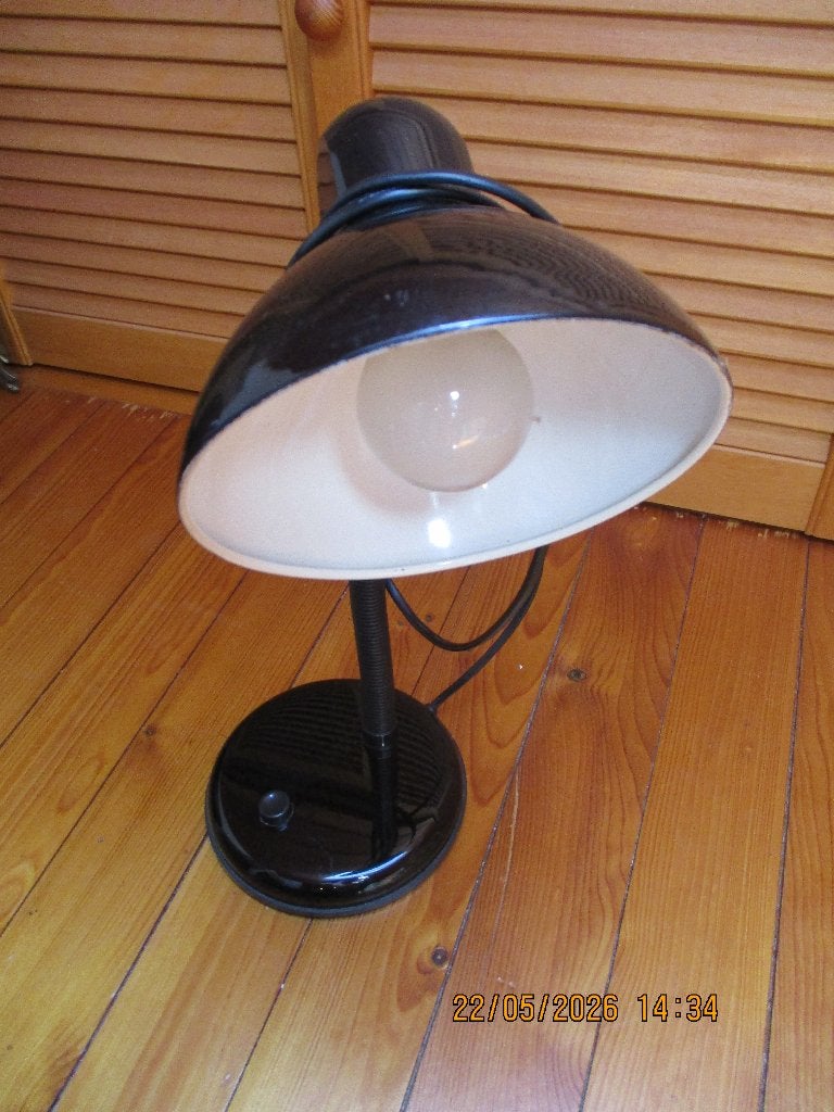 Vintage bureaulamp, Enlèvement, Comme neuf, Métal, Moins de 50 cm