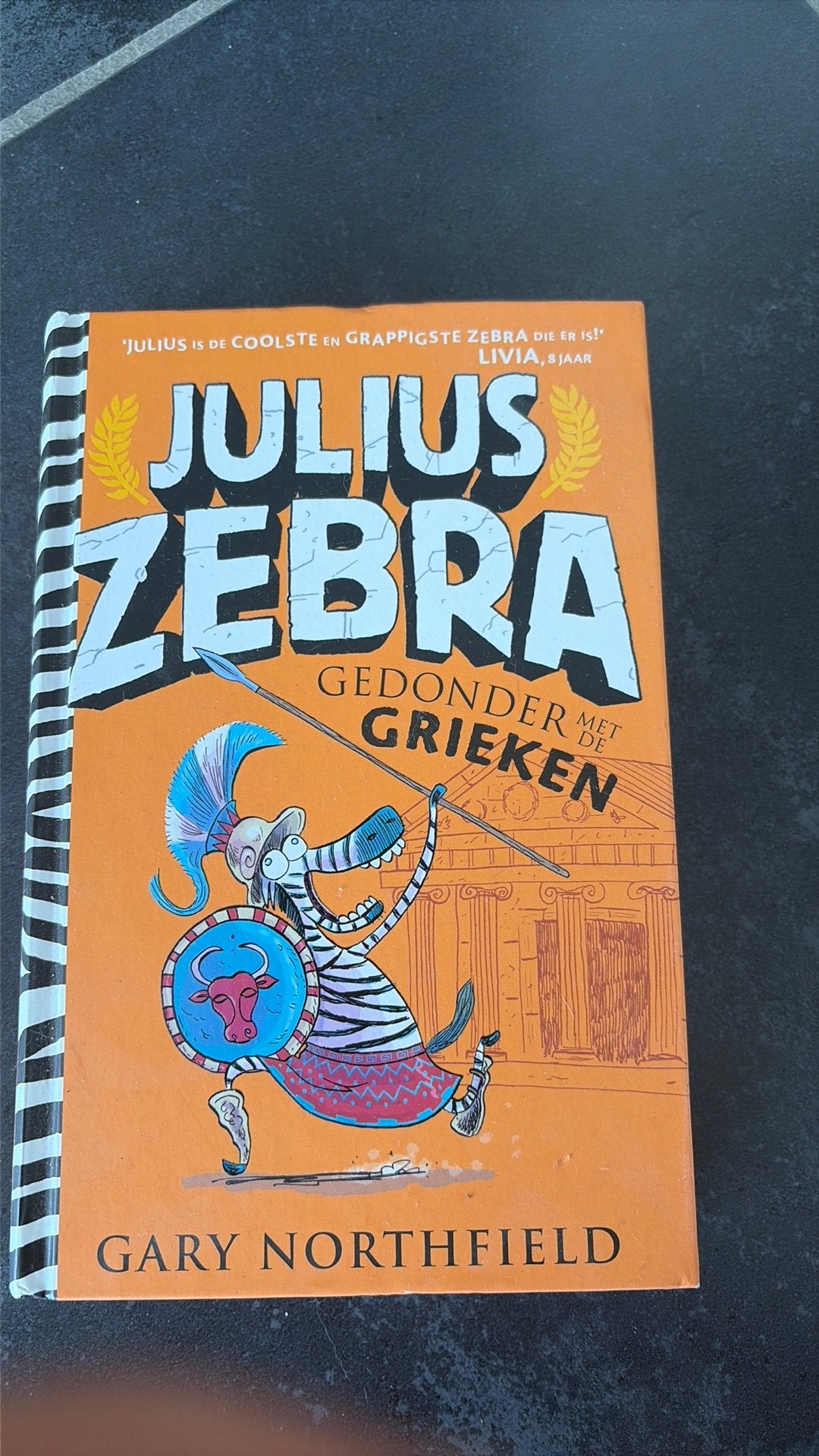 Leesboek Julius zebra ~ Gedonder met de Grieken, Ophalen, Zo goed als nieuw