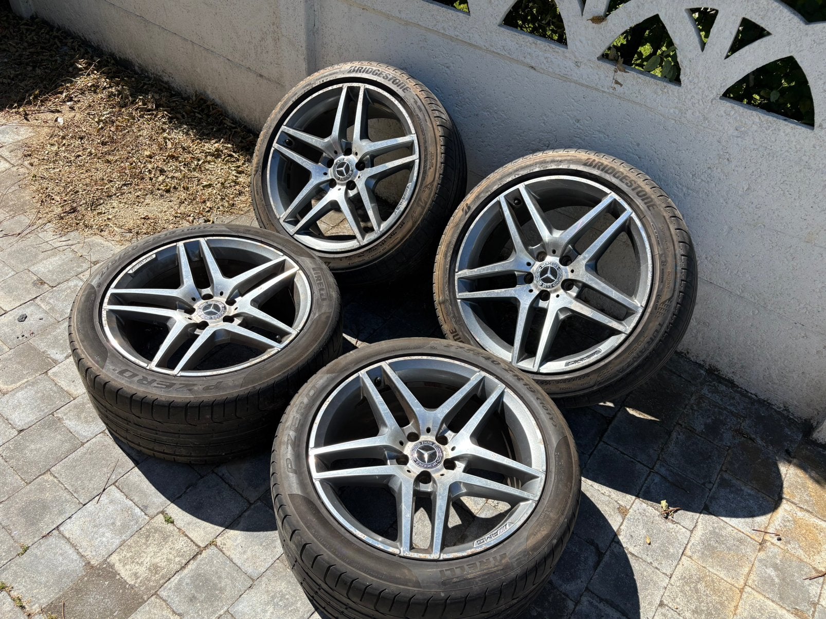 Merceded velgen met banden 19 inch origineel, Enlèvement, 19 pouces, Pneu(s)