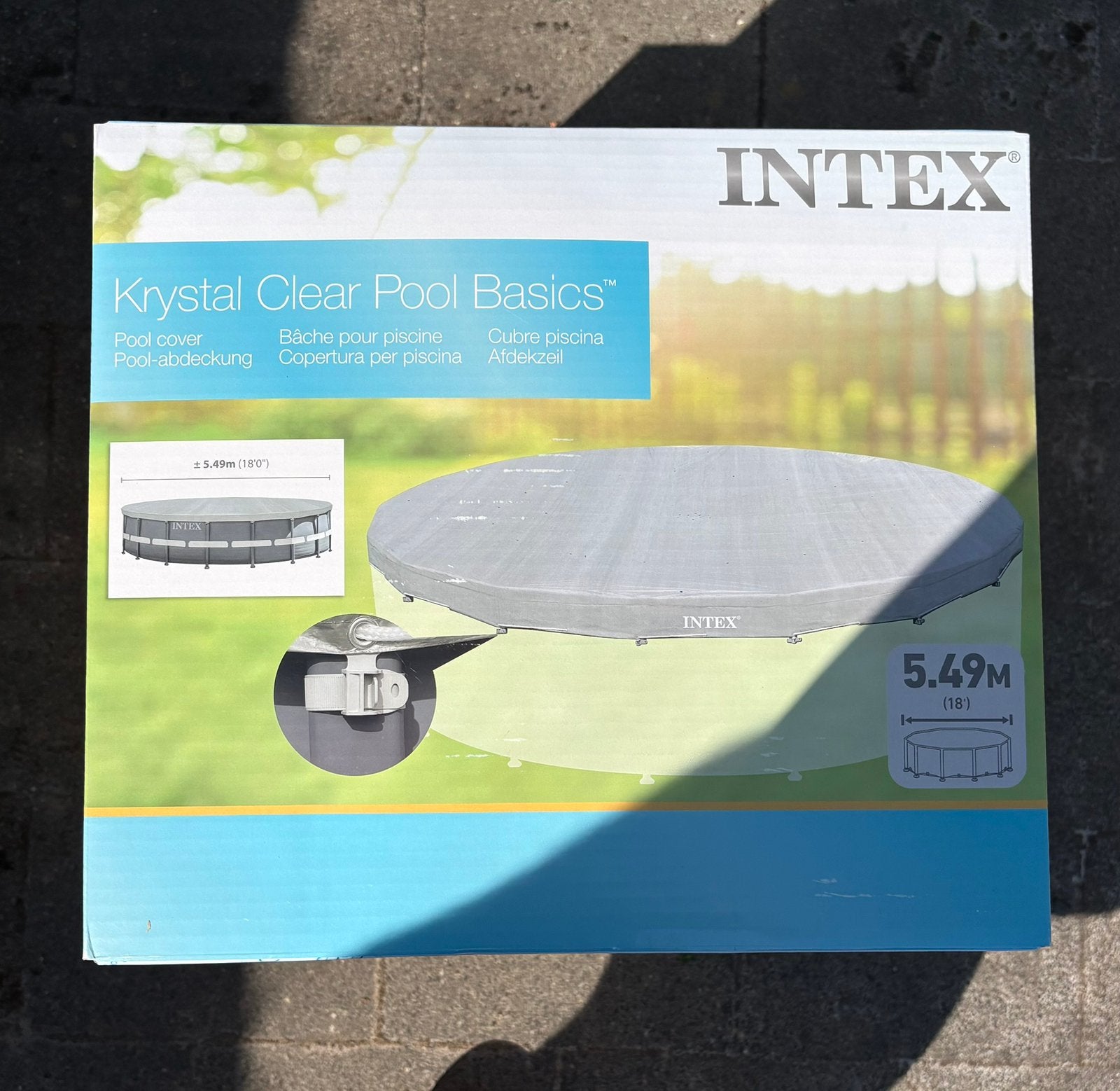 Krystal Clear intex pool cover, Tuin en Terras, Ophalen, Nieuw, Afdekzeil