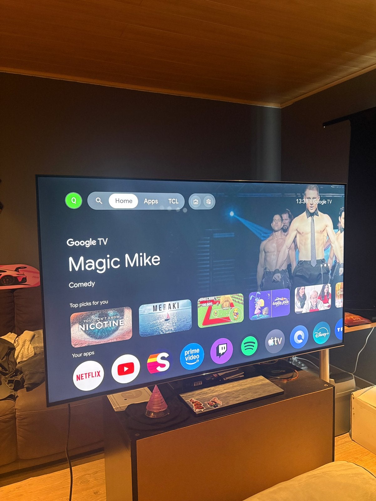 Smart tv tcl 55 inch, Audio, Tv en Foto, Televisies, Ophalen, Zo goed als nieuw