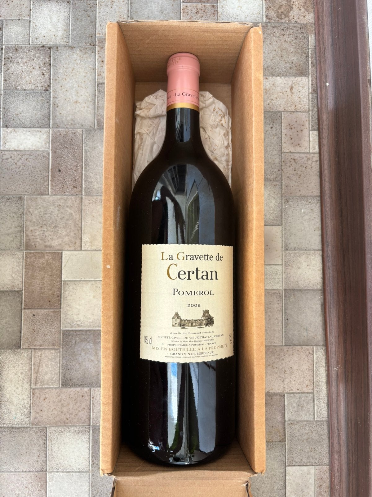 La Gravette de Certan 2009 – Pomerol – Magnum 1,5 L, Verzamelen, Wijnen, Ophalen, Zo goed als nieuw