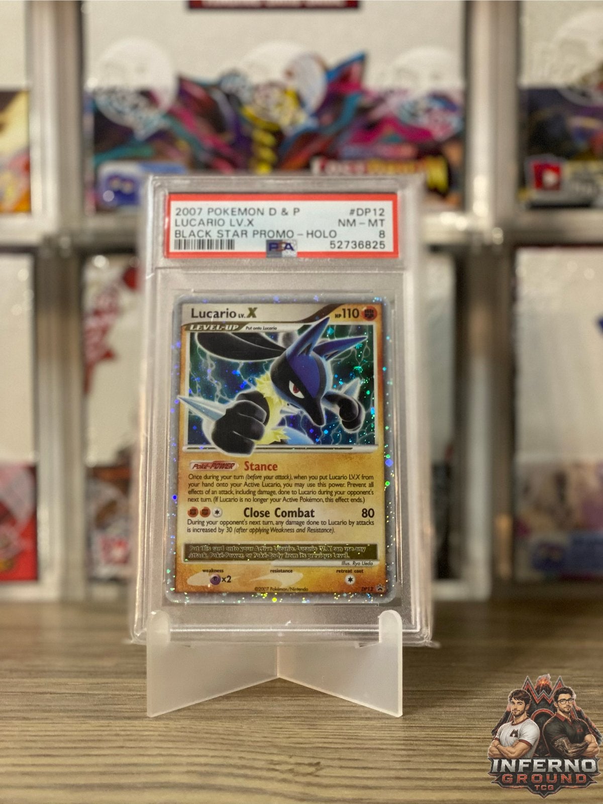 Lucario LV . X PSA 8, Enlèvement ou Envoi, Comme neuf