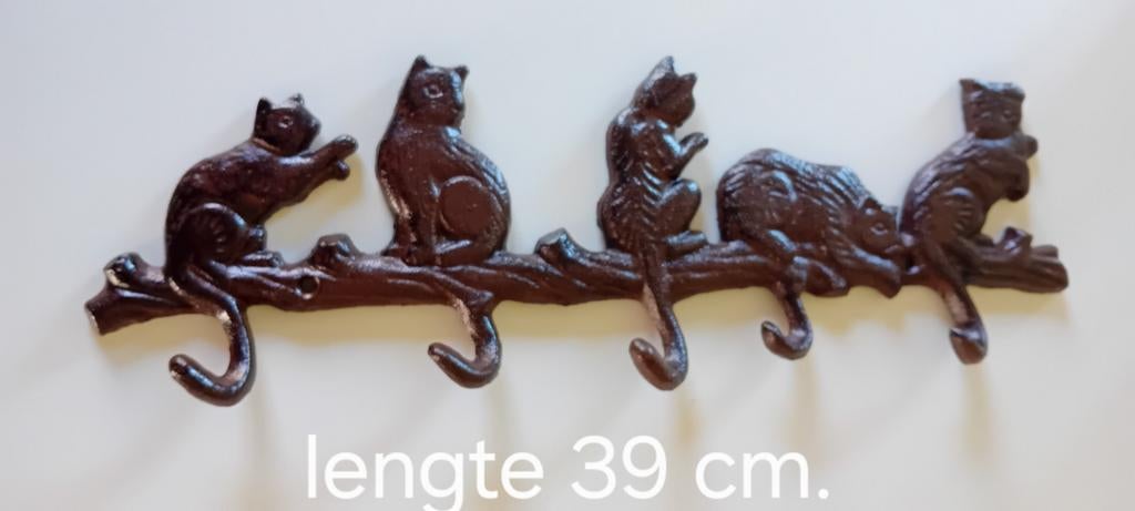 Brocante gietijzeren kapstokje, Antiek en Kunst, Ophalen of Verzenden