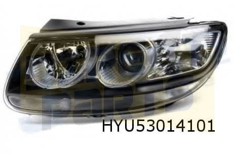 Hyundai Santa Fe (3/10-9/12) Koplamp Links (Halogeen) Origin, Neuf, -, -, Hyundai