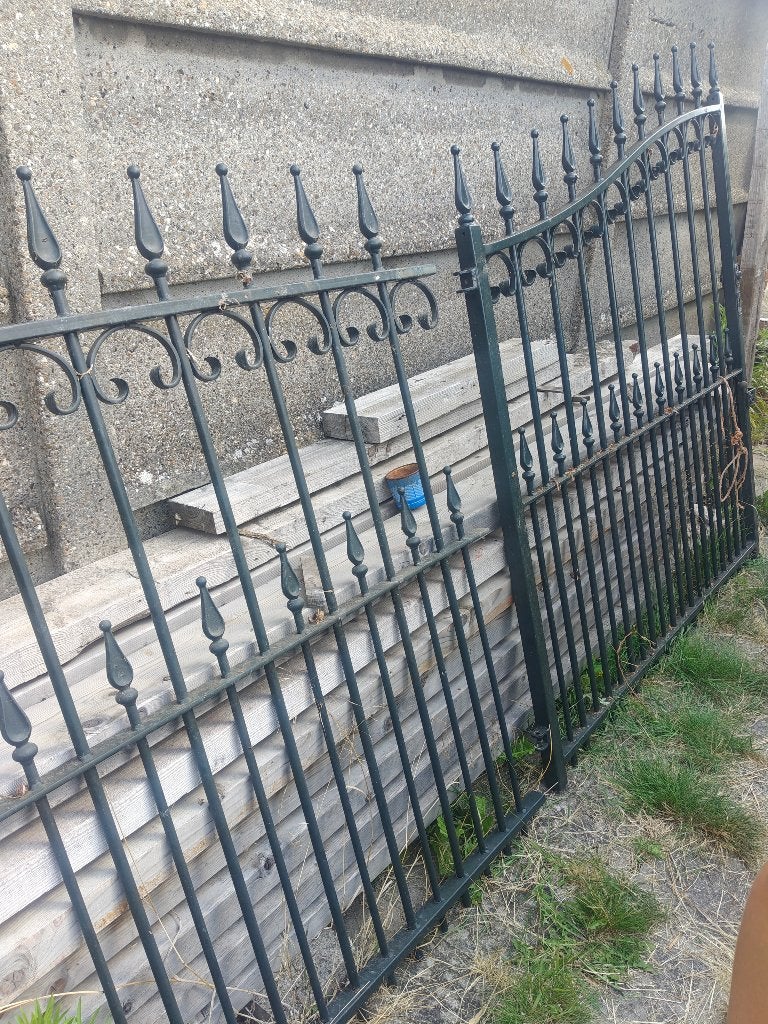 Ijzeren poort!, Tuin en Terras, Ophalen, Met poort, Gebruikt, Sierhekwerk