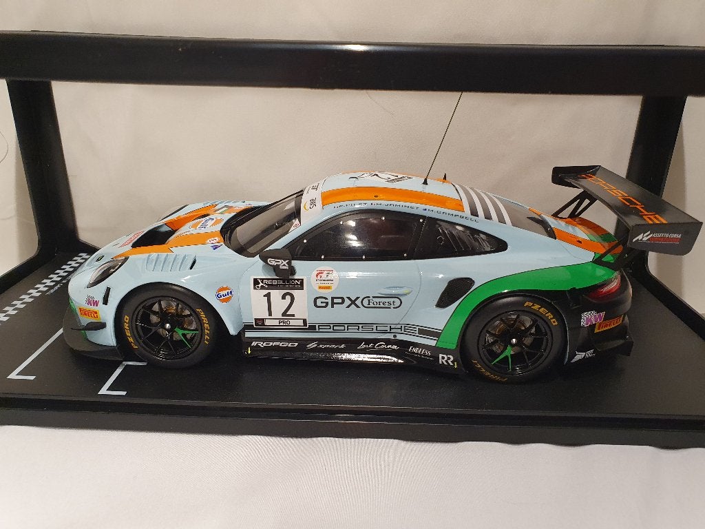 Porsche 911 GT3 R #12 Gulf 24h Spa 2020 IXO 1:18 Nouveau, Enlèvement ou Envoi, Neuf, Voiture, Autres marques