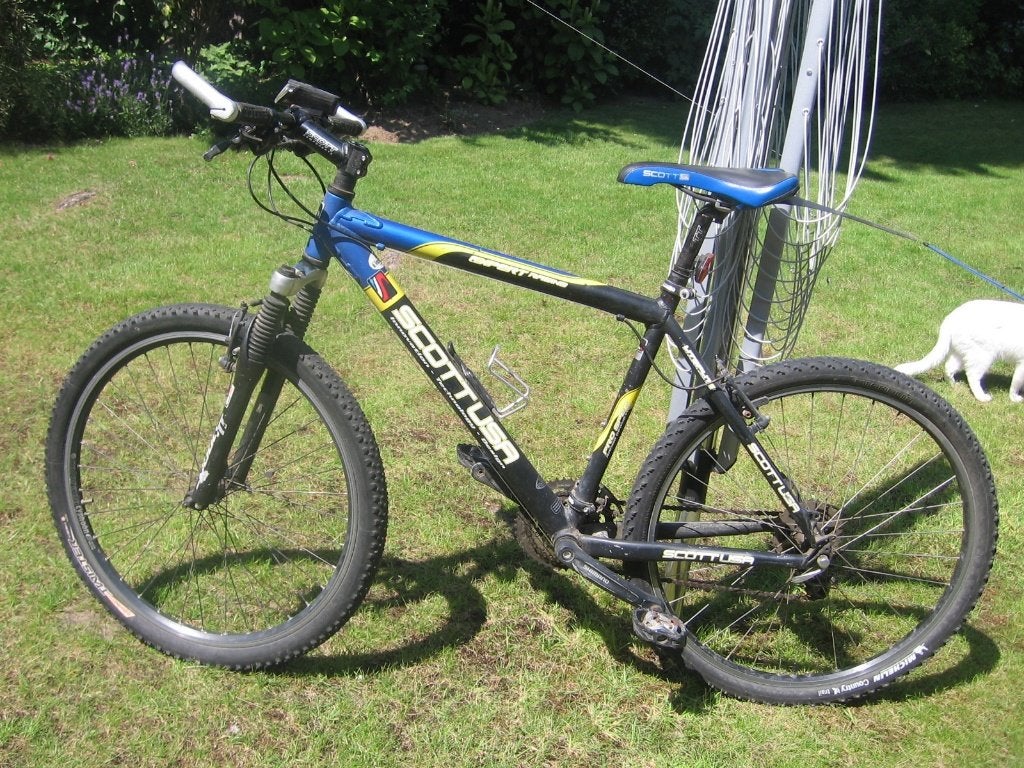26 inch scott aluminium mountainbike met 27 versnellingen ,, Vélos & Vélomoteurs, Autres marques, Frein sur jante, 45 à 49 cm