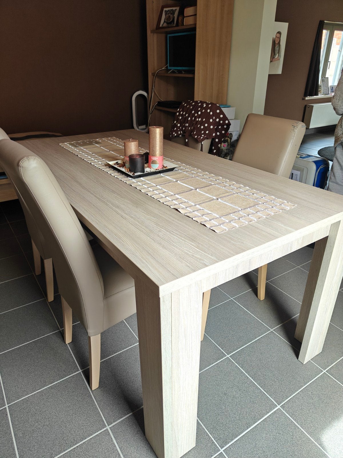 Table + 4 chaises, Maison & Meubles, Tables | Tables à manger, Cinq personnes ou plus, 150 à 200 cm, 50 à 100 cm, Comme neuf