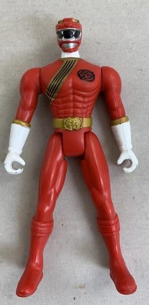 Power Rangers Wild Force Red Lion Bandai 2002 10,5 cm Vtg, Verzamelen, Verzenden, Zo goed als nieuw