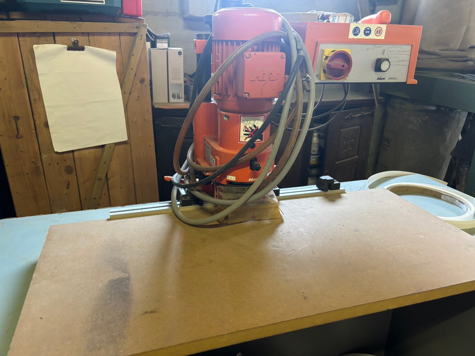 Blum Minidrill, Enlèvement