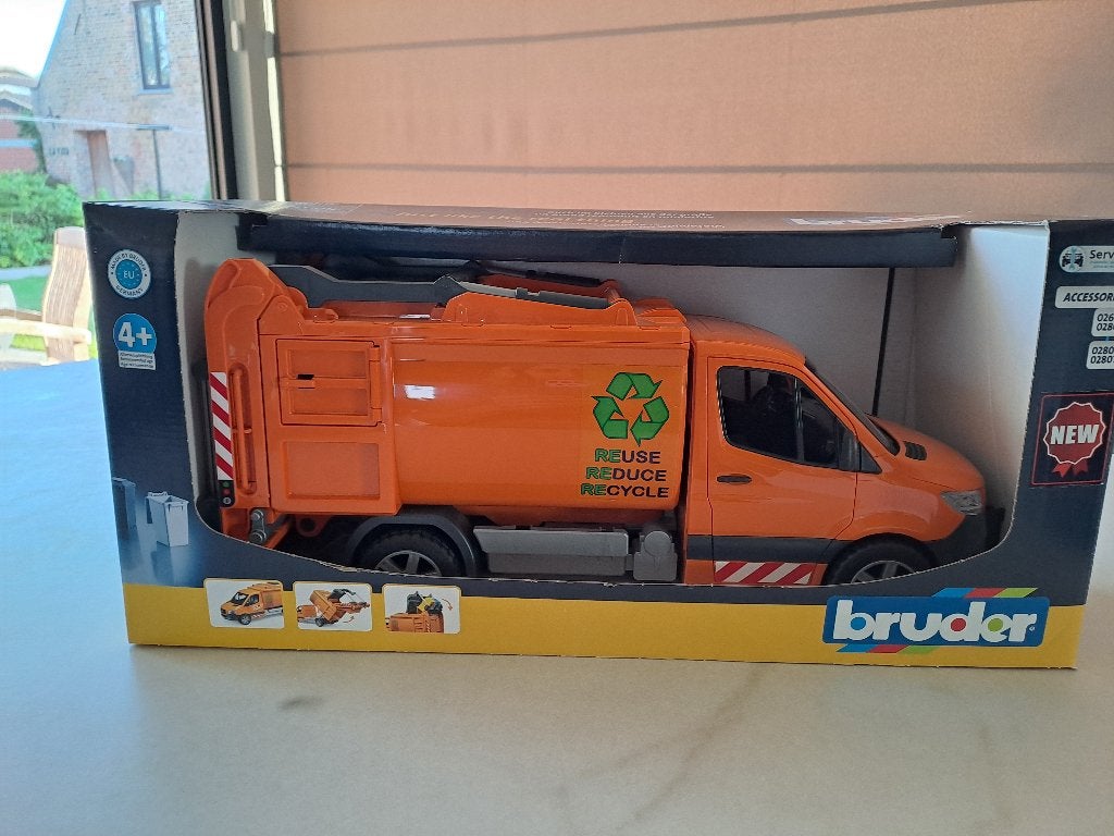 Bruder vuilniswagen mercedes - nagelnieuw - ongeopende doos, Ophalen of Verzenden, Nieuw