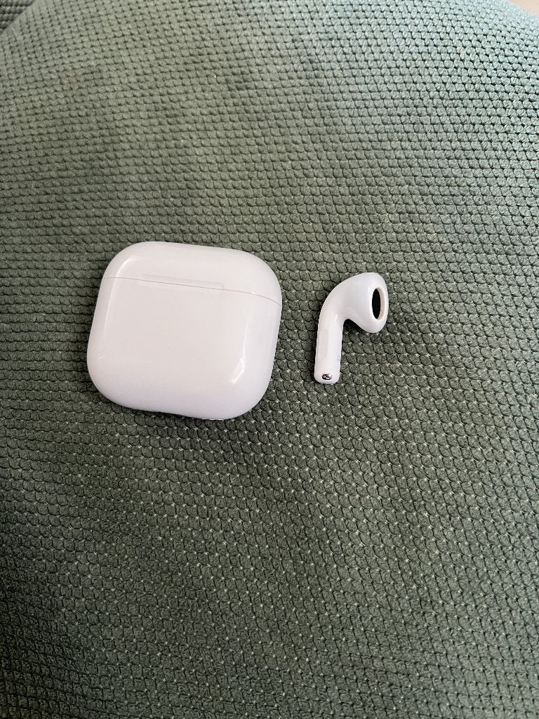AirPods 4 droite, Télécoms, Téléphonie mobile | Écouteurs, Détection de port, Utilisé, Blanc, Intra-auriculaires (In-Ear)