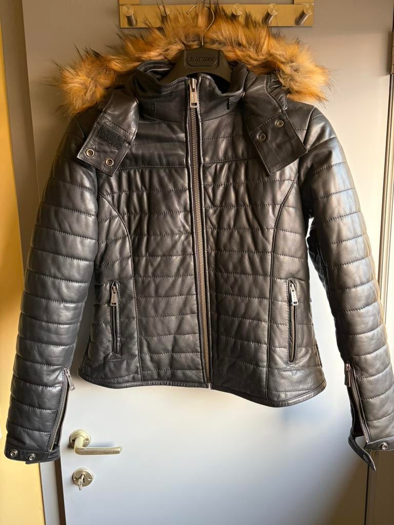HELSTONS motorjas/jack voor dames, zwart leer, T 42, nieuw, Ophalen of Verzenden, Nieuw zonder kaartje, Dames, Jas | leer