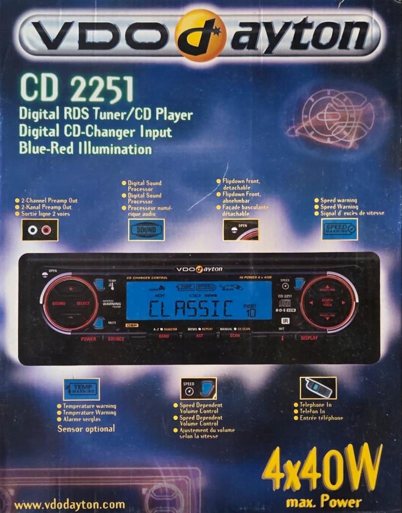VDO autoradio/cd, Ophalen