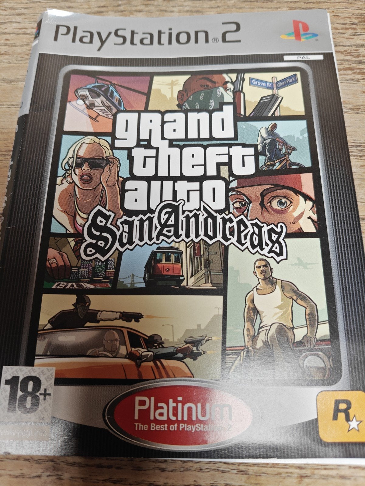 Grand Theft Auto: San Andreas Platinum, PS2, Ophalen, Zo goed als nieuw, Avontuur en Actie, Vanaf 18 jaar