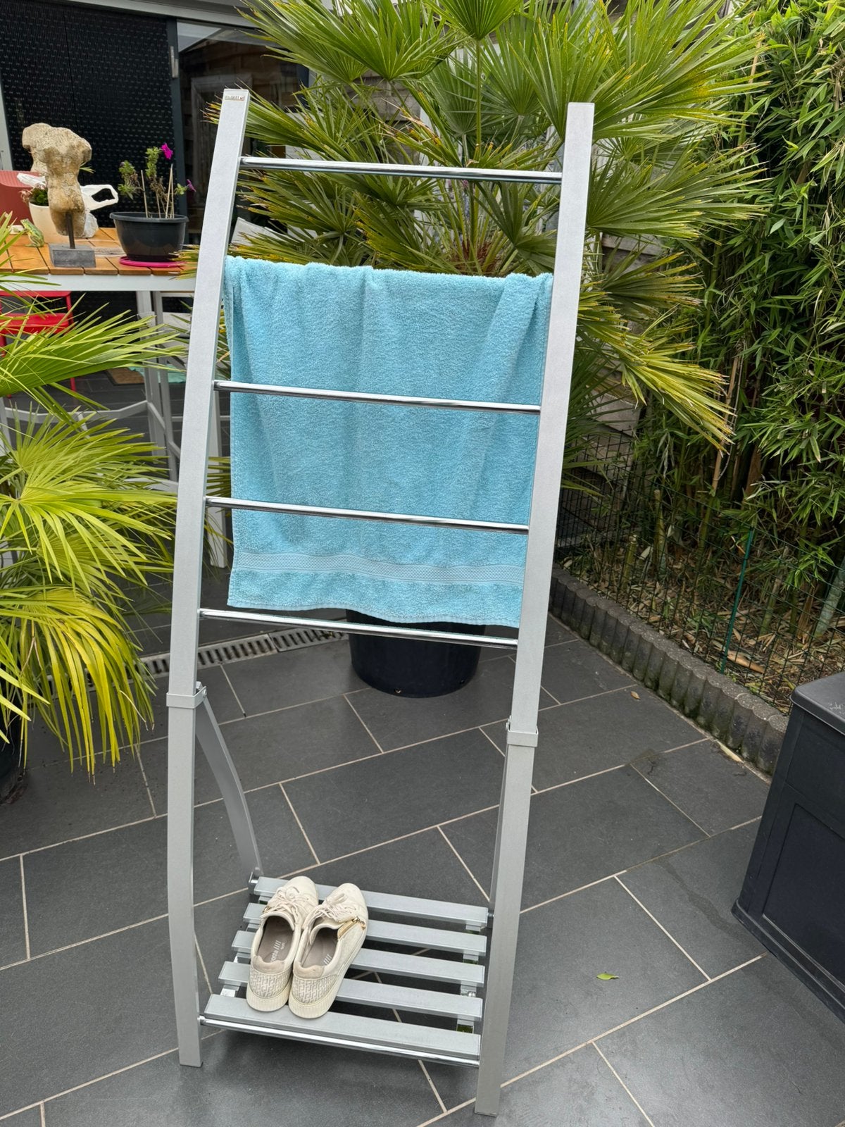 Handdoekenrek met legboord onderaan, Huis en Inrichting, Ophalen, Gebruikt, Overige typen, 50 tot 100 cm