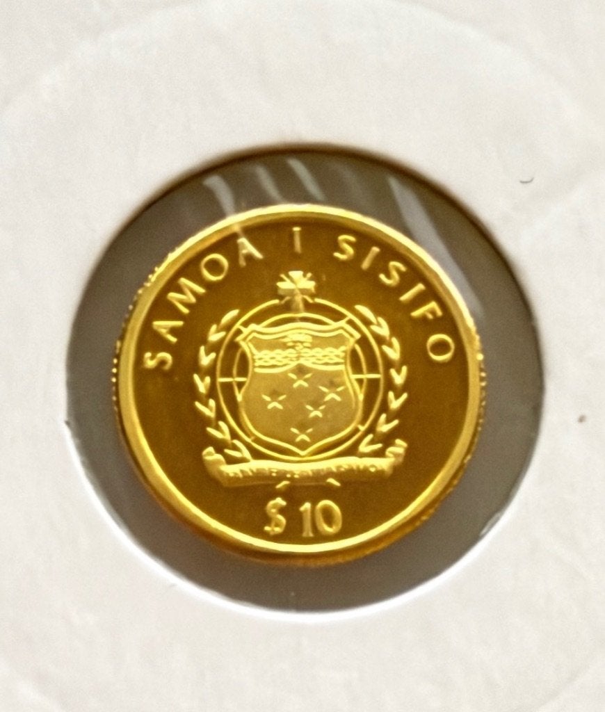 10 Tala Samoa 2008 (Gold), Ophalen of Verzenden, Losse munt, Goud