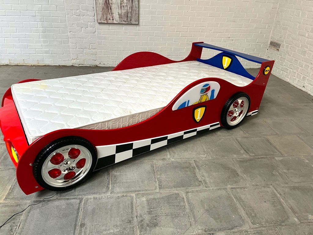 Autobed MONZA, Kinderen en Baby's, Kinderkamer | Bedden, Ophalen, Nieuw, 100 cm of meer, Lattenbodem
