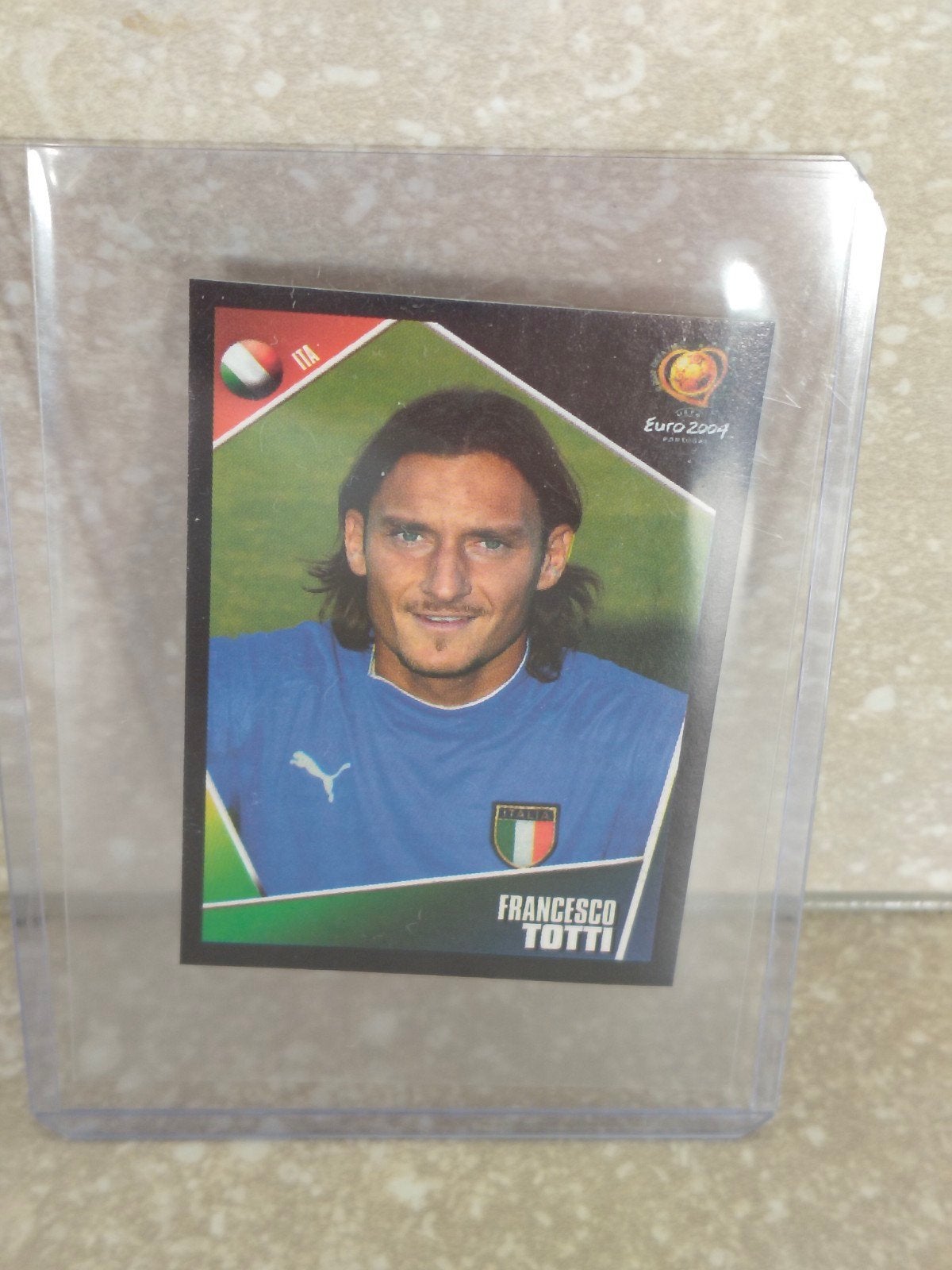 Panini sticker Euro 2004 Fransesco Totti Italië, Enlèvement ou Envoi, Autocollant