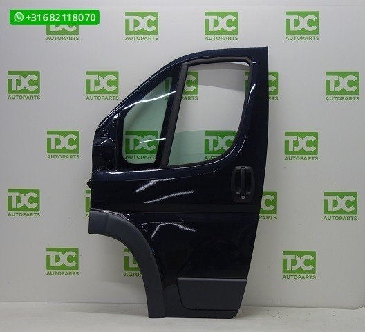 Fiat Ducato ('06-'19) Voorportier links zwart met lijst, Gebruikt, Fiat, Deur, Voor