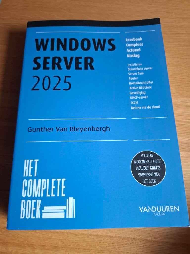 handboek windows server 2025, Boeken, Informatica en Computer, Ophalen of Verzenden, Nieuw