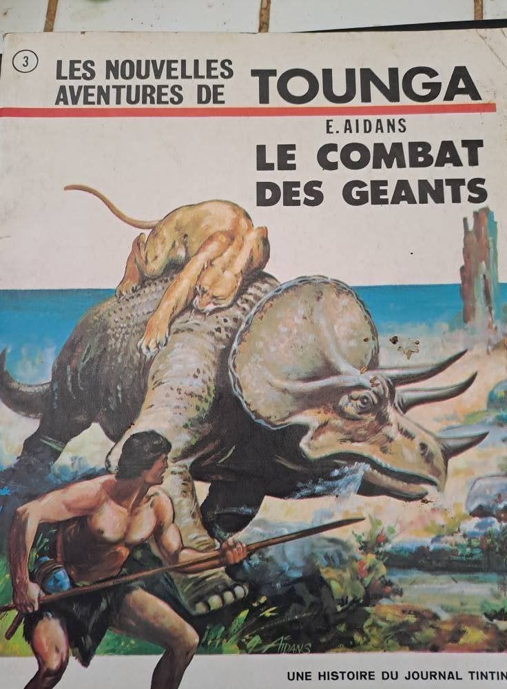 Tounga et le combat des géants EO, Livres, E. Aidans, Une BD, Enlèvement, Utilisé