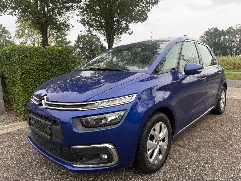 Citroen C4 Picasso 1.2 Benzine Automaat GPS CarPlay trekhaak, Autos, Achat, Euro 6, Noir, 96 kW