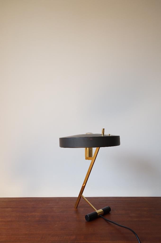 Louis Kalff diplomats lamp, Huis en Inrichting, Lampen | Tafellampen, Ophalen, Gebruikt, Vintage, Mid-Century modern, Metaal