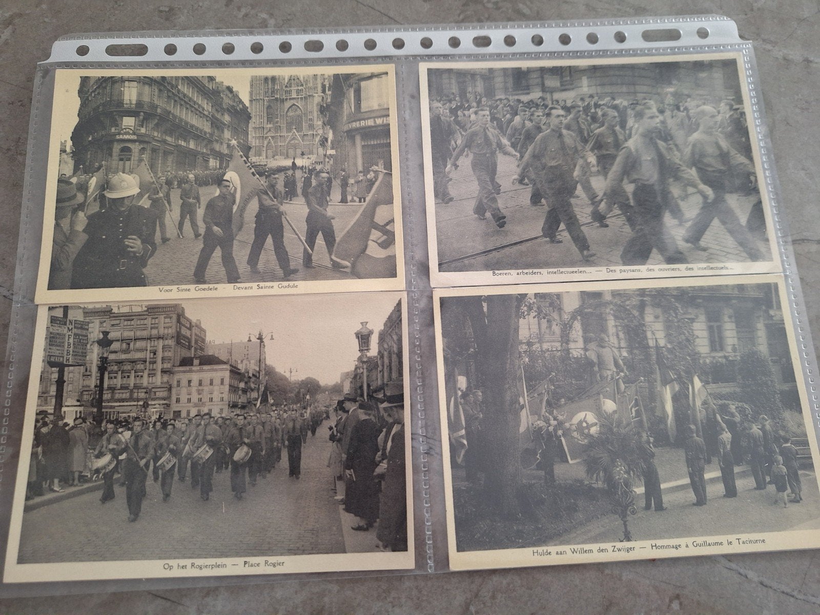 Dinaso militanten orde postkaarten ., Ophalen of Verzenden