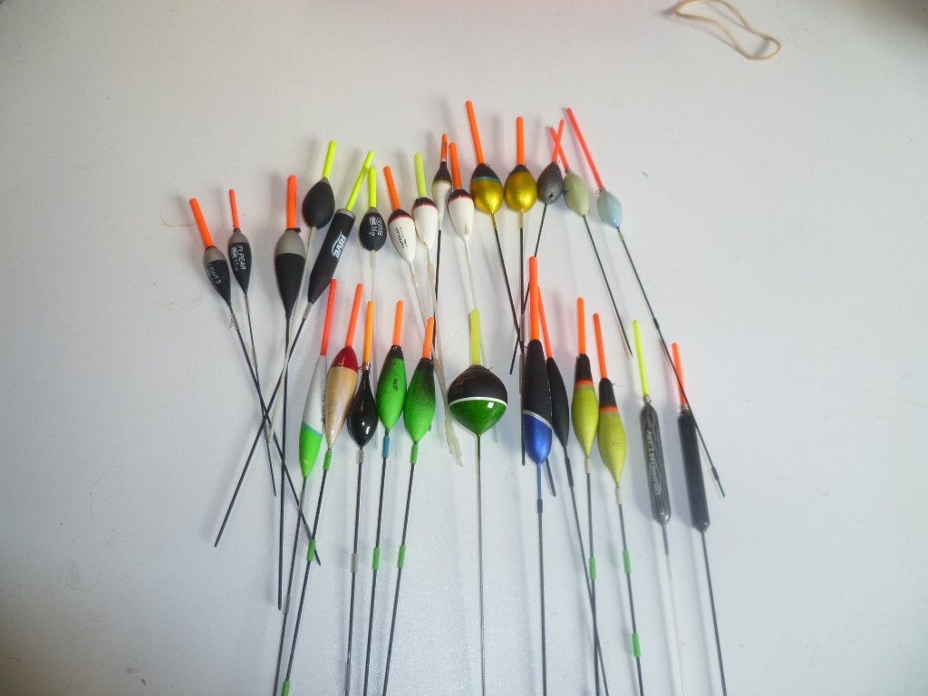 27 flotteurs de pêche, Enlèvement ou Envoi, Comme neuf, Flotteur ou Plomb