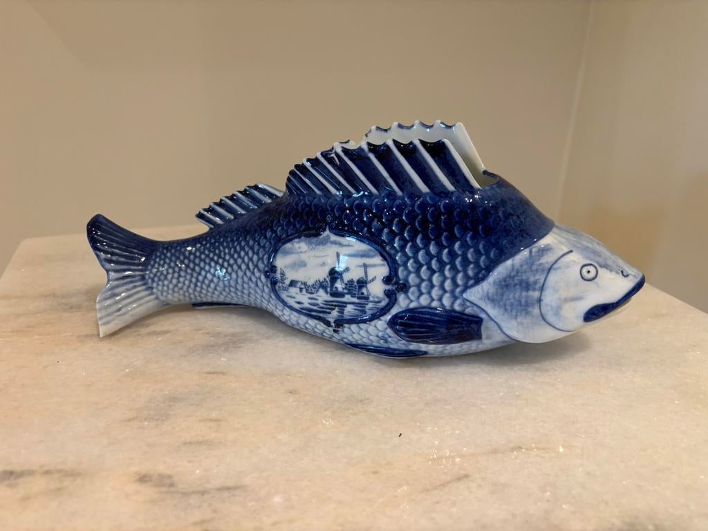 Vis delfts blauw, Ophalen
