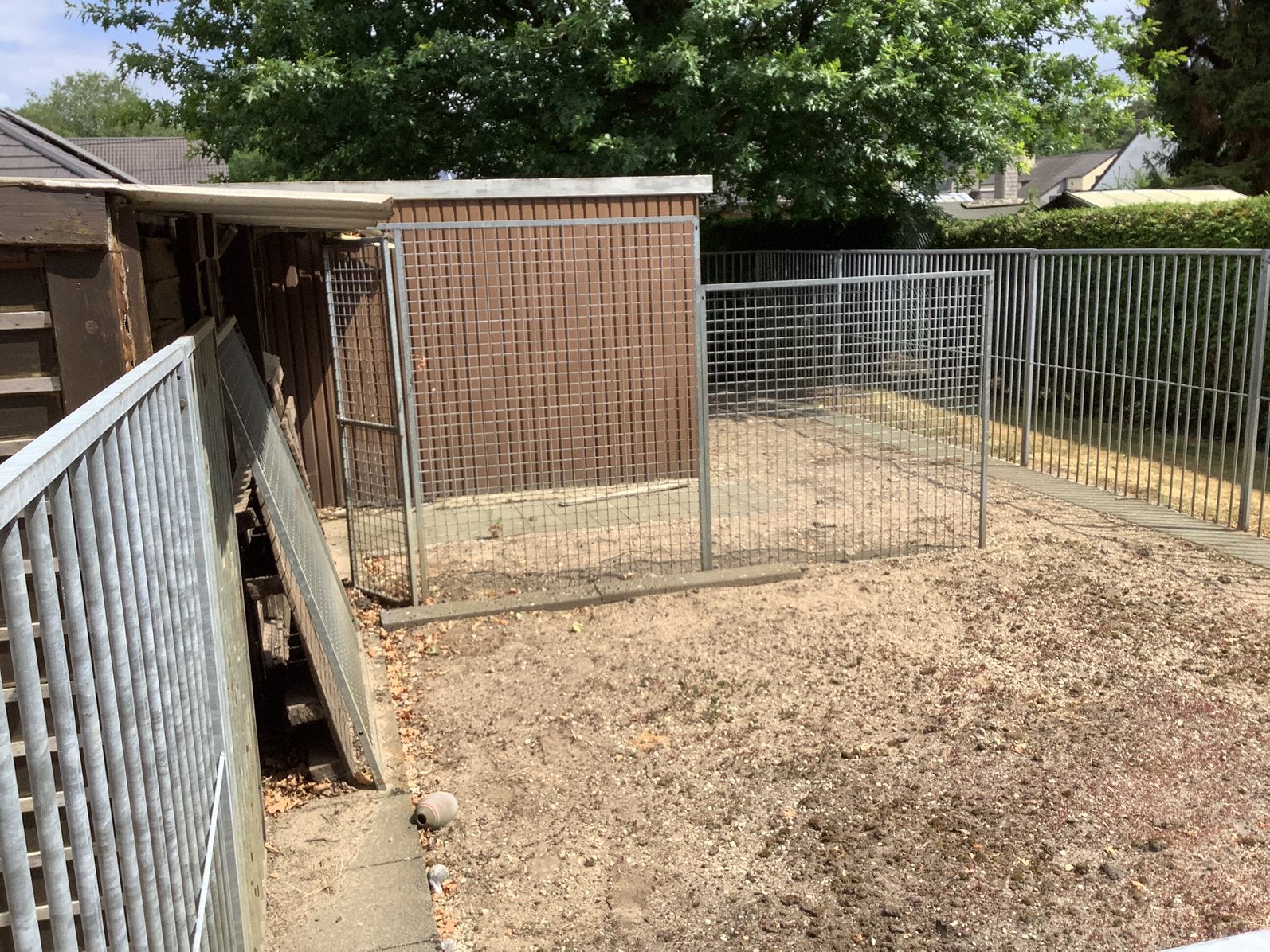 Hondenren met 32 m gegalvaniseerde elementen, Ophalen, Hondenkennel, 100 cm of meer, 110 cm of meer