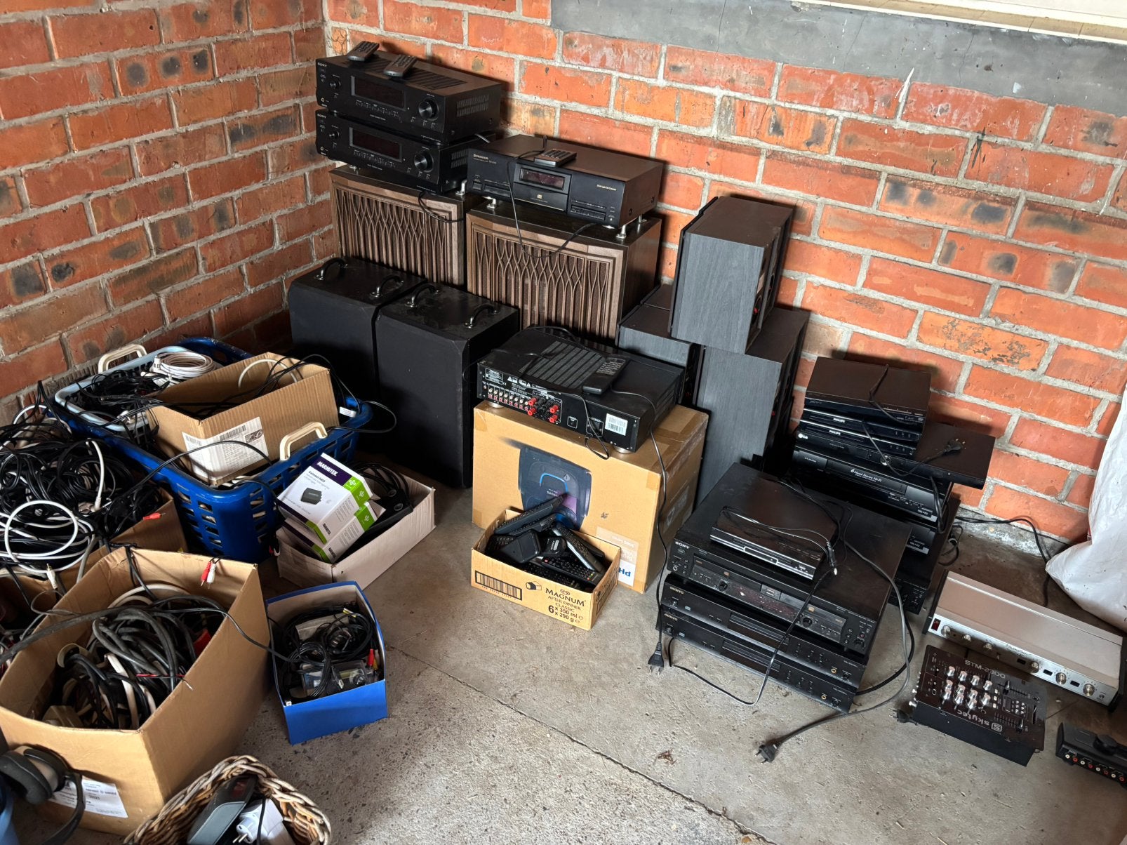 Lot audio apparatuur versterkers sony en pioneer ,boxen, …, Ophalen, Gebruikt, Pioneer