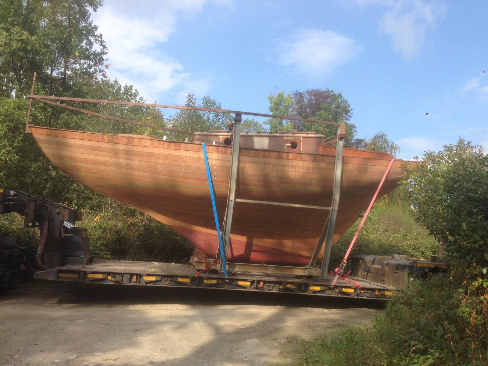Zeilboot in teak, Watersport en Boten, Kajuitzeilboten en Zeiljachten, 0 pk, Kleine kruiser, Zo goed als nieuw, 2.05 meter of meer