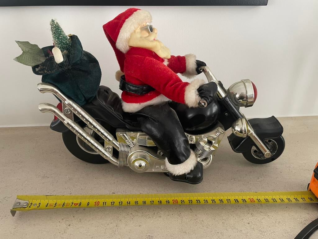 Décoration Père Noël Harley Davidson, carafe avec batterie, Enlèvement, Comme neuf, Moteur