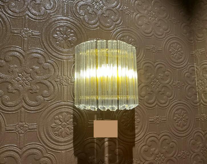 Design lamp van Murano glas, Ophalen, Zo goed als nieuw, Glas