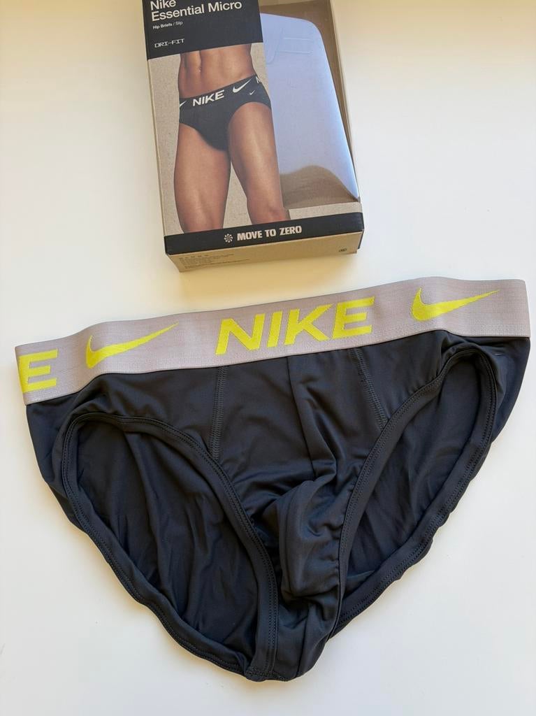 Slip Nike en microfibre Nouveau, Envoi, Gris, Slip