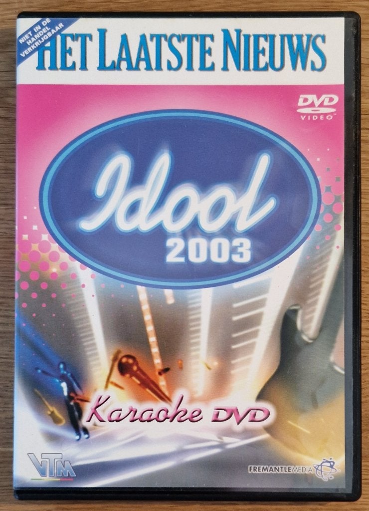 Idool 2003 - Karaoke DVD - DVD, Suppléments, Enlèvement ou Envoi, Tous les âges, Néerlandais