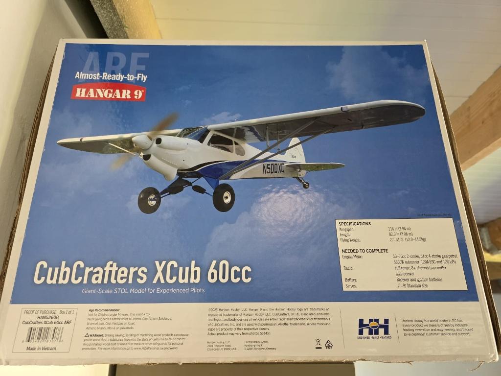 Hangar 9 CubCrafters XCub 60cc ARF – Splinternieuw in doos!, Ophalen, Nieuw, Benzine