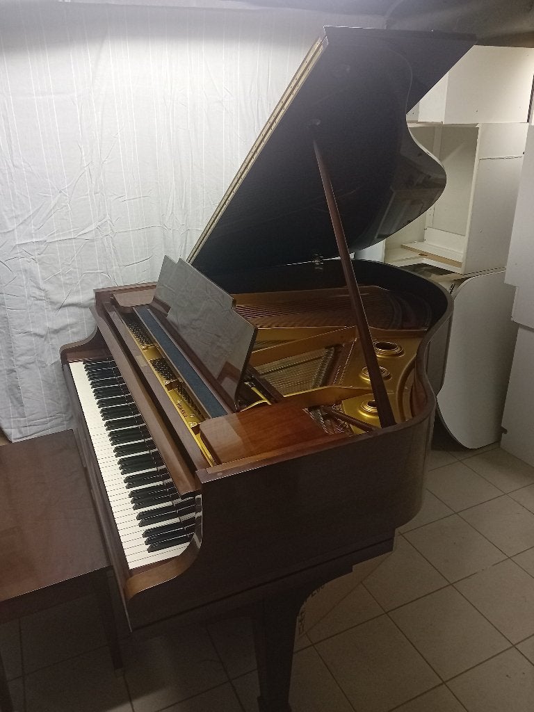Kawai G-350 vleugelpiano (1968) — gepolijst walnoot, Ophalen, Gebruikt, Bruin, Vleugel