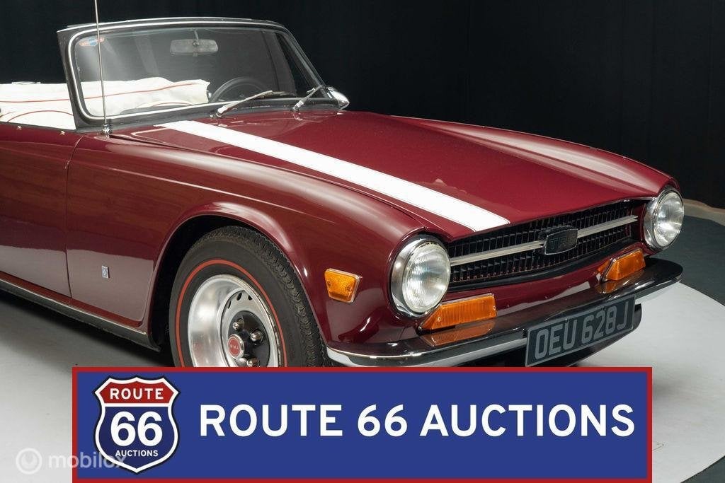 Triumph TR6 | 1971 | Route 66 Auctions, Triumph, Zwart, Bedrijf, Handgeschakeld