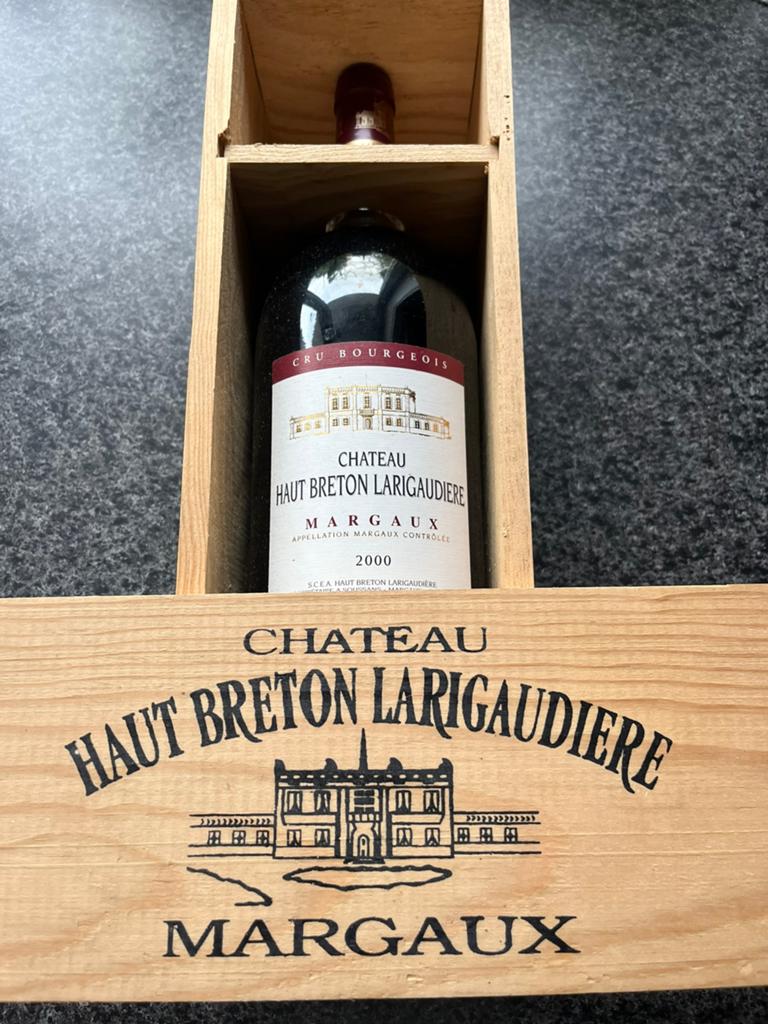Magnum 2000 (!) Ch. Haut Breton Larigaudière Cru Bourgois, Verzamelen, Wijnen, Frankrijk, Nieuw, Ophalen of Verzenden, Rode wijn