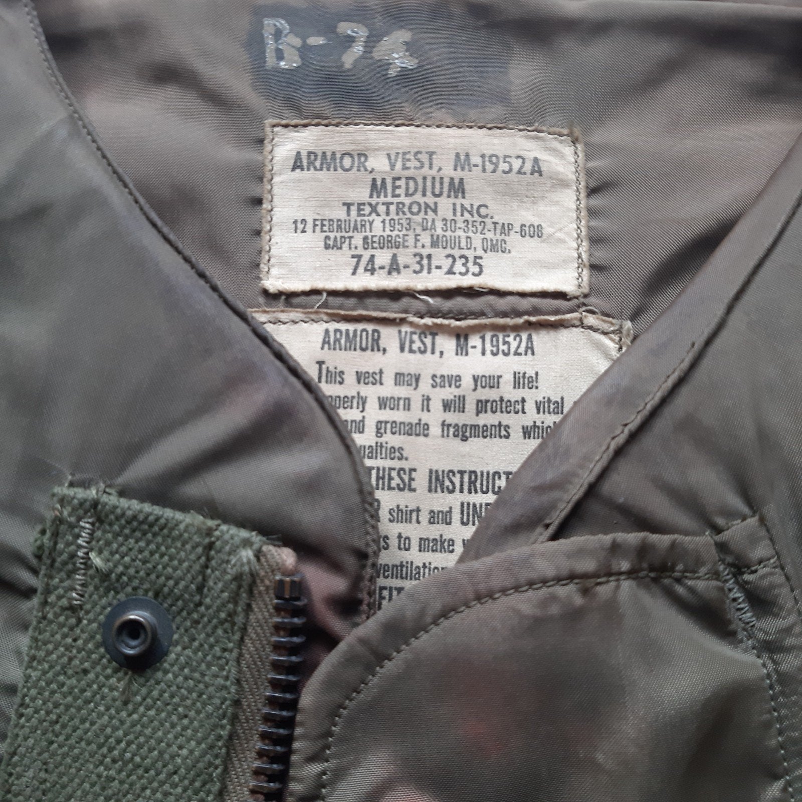Corée Korea Vietnam Flak Vest, Verzamelen, Ophalen of Verzenden