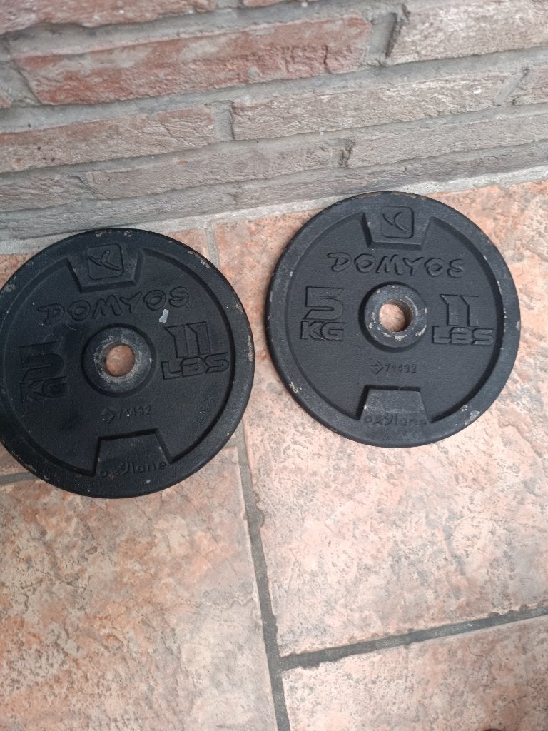 2 Poids altère de 5kg, Sports & Fitness, Équipement de fitness, Enlèvement