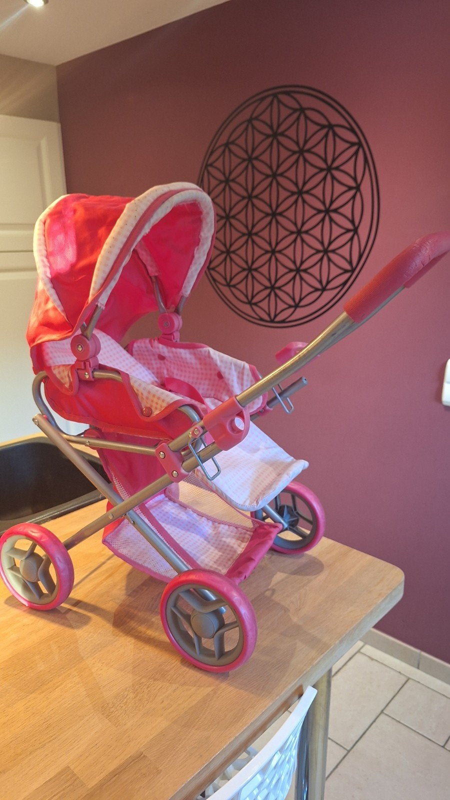 Poussette / Landau pliable pour poupée / poupon, Enfants & Bébés, Enlèvement, Poussette