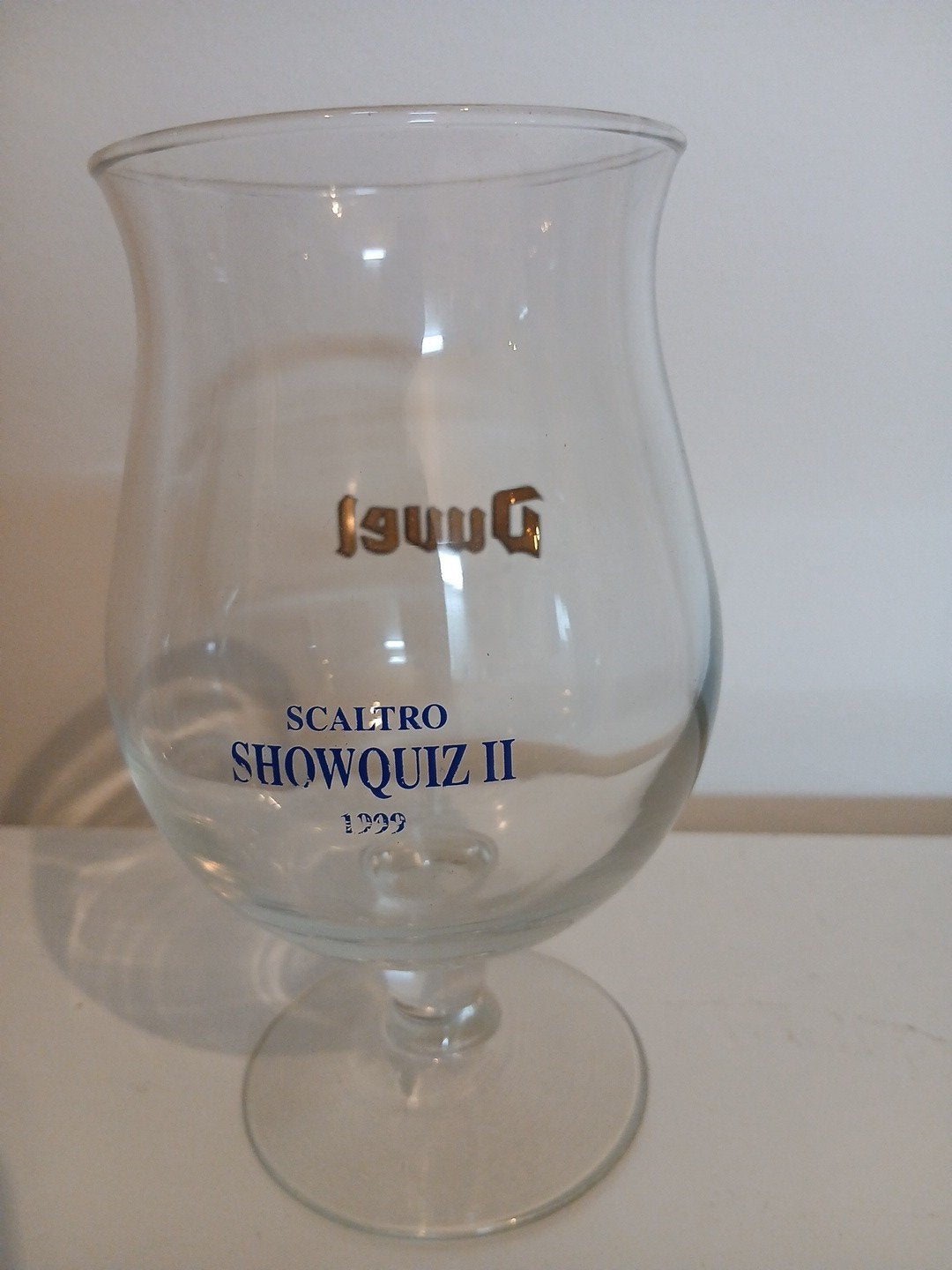 Duvel glas scaltro showquiz II 1999. zeldzaam, Collections, Enlèvement, Neuf, Verre ou Verres, Duvel